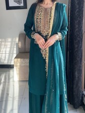 Party Wear Heavy Faux Georgette Kurta Palazzo With Dupatta For Women