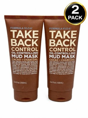 (2 Pack) Formula 10.0.6 Take Back Control Oil Controlling Mud Mask 3.4oz Ea M5