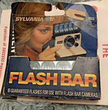 Lot Of 3 Vintage Sylvania GTE Blue Dot Flash Bar For Polaroid Cameras USA Made