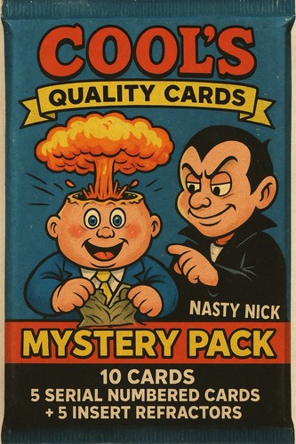 Garbage Paul Kids Mystery Pack! 5 Serial Numbered Cards 5 refractors Must See!