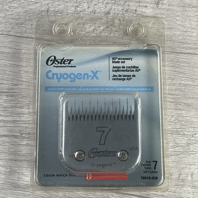 New Oster CryogenX Size 7 Pet Grooming Cool Blade A5 Accessory Blade 1/8''/3.2mm