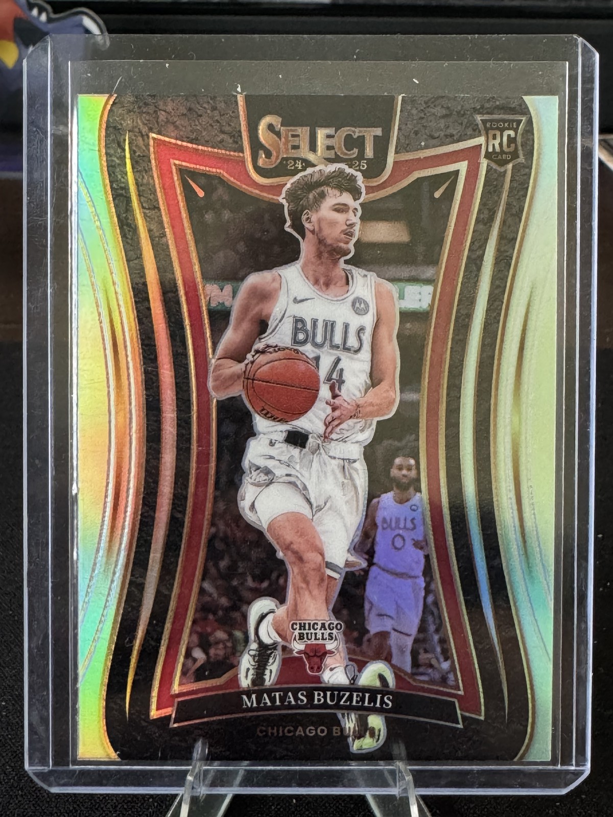 2024-25 Panini Select-Matas Buzelis RC-Silver Prizm-Mezzanine Level #384