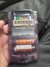 Gameboy Color Atomic Purple Tested Shown Working 