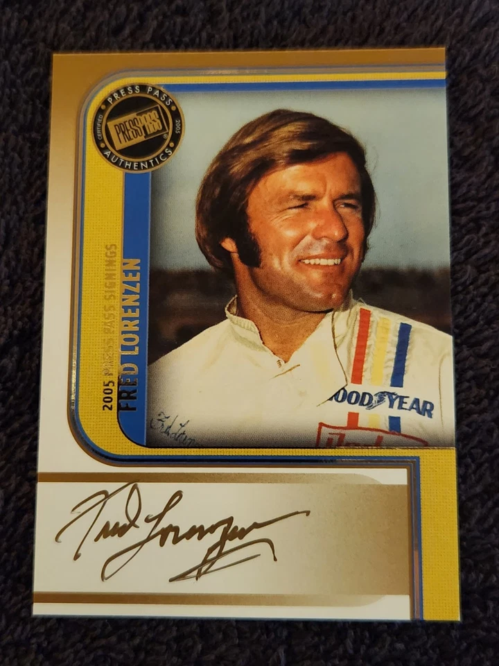 Fred Lorenzen signed autograph 2005 Press Pass GOLD Signings. 1/1 - Image 2 of 4