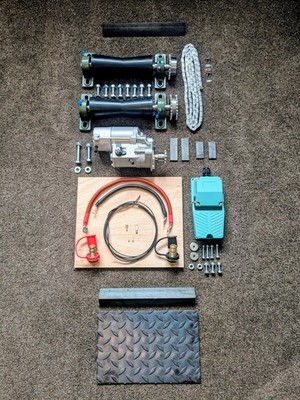 Motorcycle Roller Starter Kit With Motor, Switch and Frame Materials ...