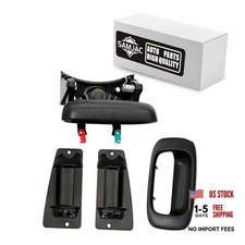 Set of 3 Tailgate Handle Latch - Bezel Trim with Rod Clips, and Extended Cab
