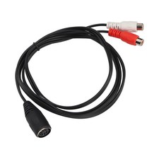 DIN 7 PIN To 2 Cable DIN 7PIN Female To 2RCA Female Y Splitter Cable For New