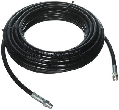 #ad Sewer Jetter Hose 4400 PSI 1 4 NPT x 50#x27; Black Thermoplastic Weather Resistant $66.30