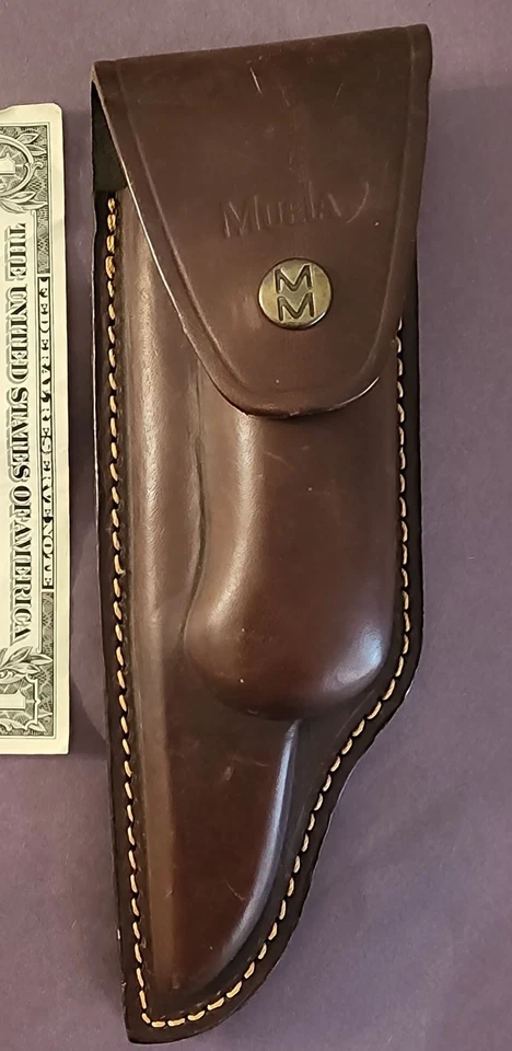 Faca de lâmina dobrável Muela Fury 7" com cabo Pakkawood e bainha de couro # 90069 - Imagem 3 de 4