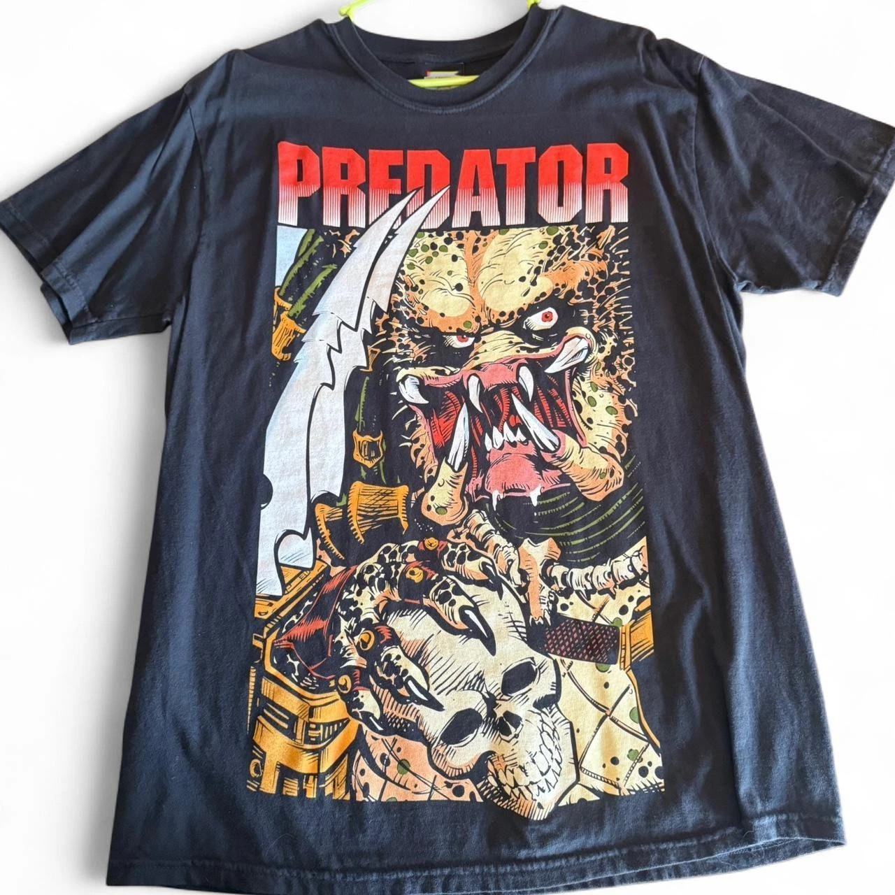 Camiseta de algodón negra regalo de película depredador para fan talla S-5XL