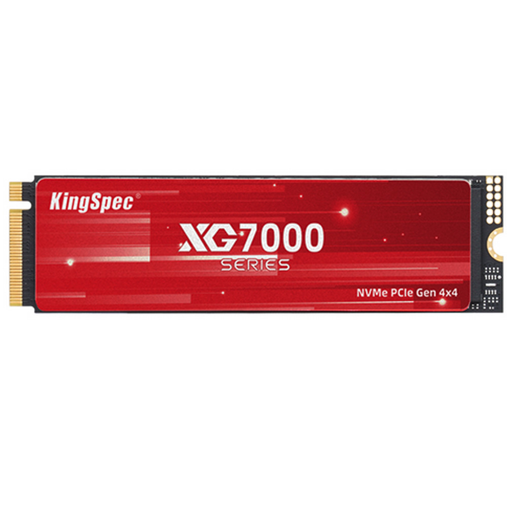 Disque SSD M.2 NVMe PCIe Gen 4x4 KingSpec 512 Go XG7000 interne 2280 haute vitesse