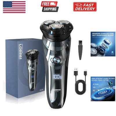 Electric Shaver for Men, 100% Washable Rechargeable Waterproof Electric Razor...