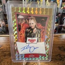 2025 Topps WWE Chrome Isla Dawn Autograph Serial #42/50 RAW RBA-ISL