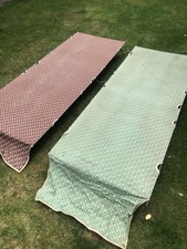 Pair of Vintage 1960s–70s Leisure Camp Beds – Metal Frame, Original Canvas