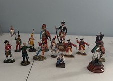 LEAD TOY SOLDIERS GROUP of 13 MOSTLY 1700 to 1800s NAPOLEONIC INFANTRY LOT 517