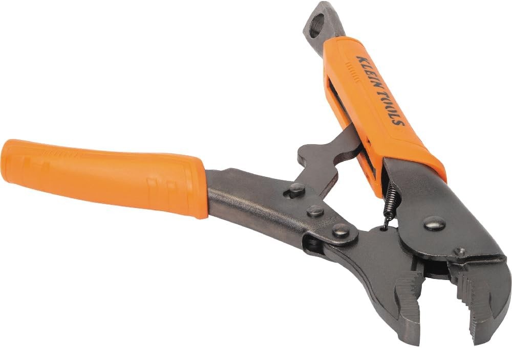 Klein Tools 38602 Curved Jaw Locking Pliers with Quick Release Silver 