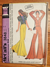 Vintage 70s McCalls Sewing Pattern #3848 Bell...