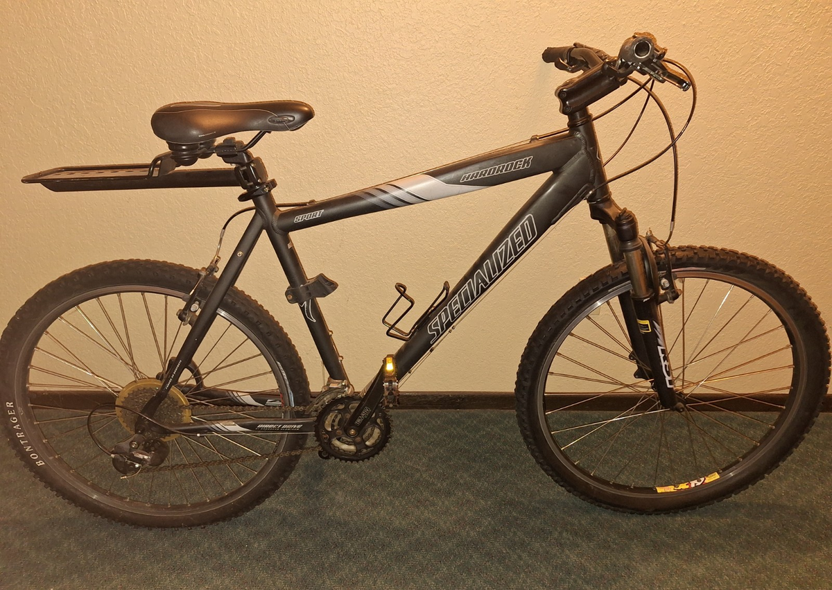 2005 Specialized Hardrock Sport XL Mountain Bike 26in Black V