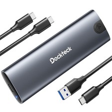 Dockteck M.2 NVMe SATA SSD Enclosure 10Gbps USB 3.2 Gen 2 Case UASP