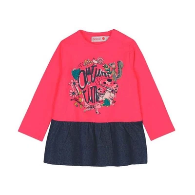 Bóboli Mädchen Kleid Herbstzeit Gr. 74 80 86 92 98 104 - Bild 1 von 4