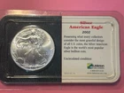 2002 American Silver Eagle , 1 Ounce .999 Pure Silver, Beautiful BU