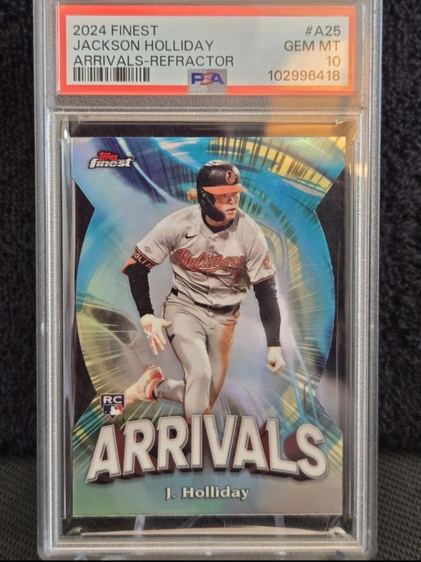 2024 Topps Finest Arrivals Jackson Holliday PSA 10 #A-25 Refractor (RC)
