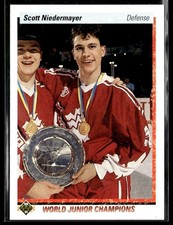 1990-91 Upper Deck #461 Scott Niedermayer Rookie Card RC