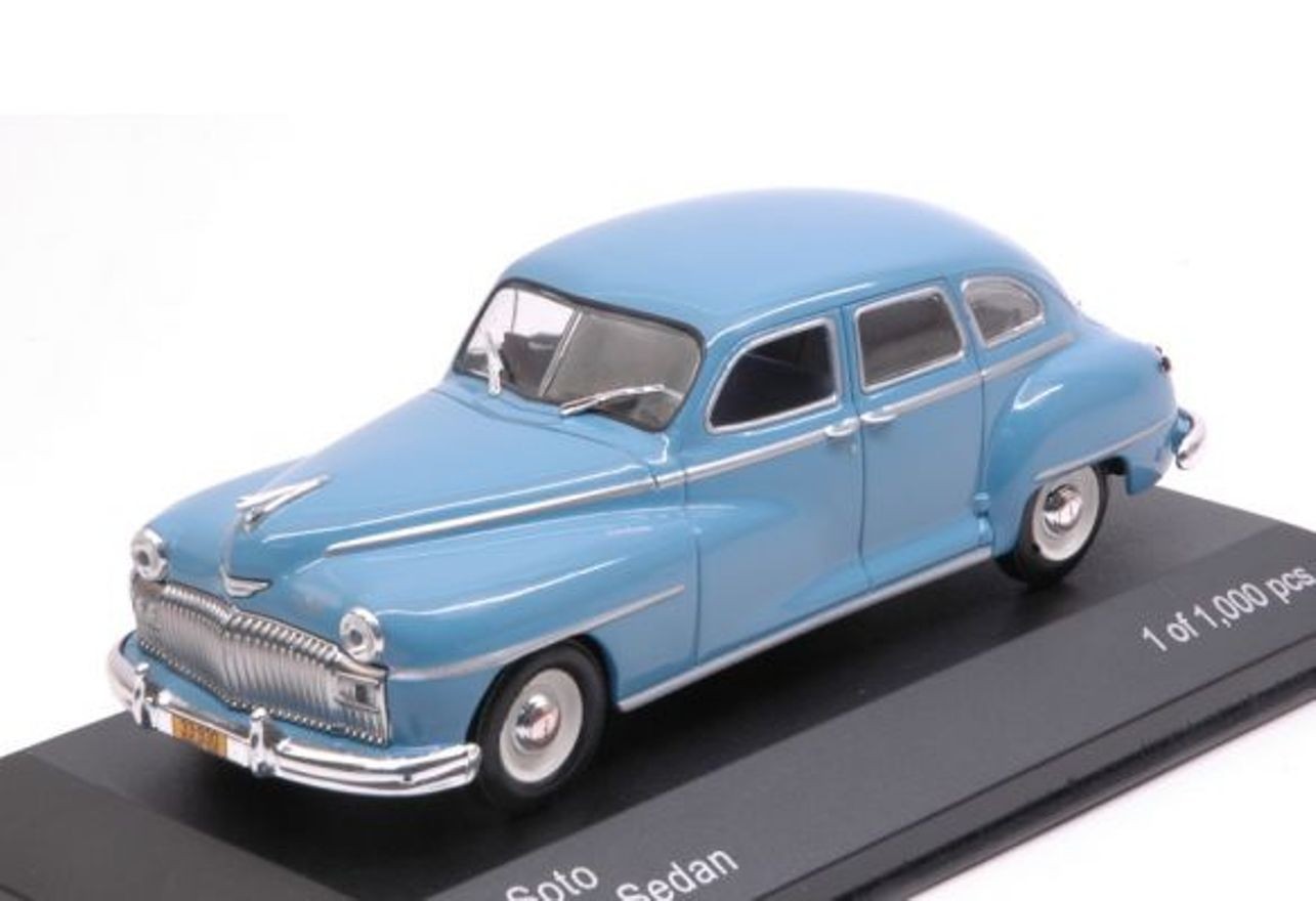 Voiture miniature DeSoto 4 Doors Sedan Custom 1946 Whitebox WB282 1:43 Chrysler