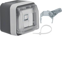 Berker 14093505 Data Port Enclosure Light Grey