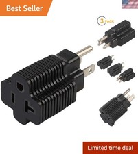 High-Quality Nema 15 Amp to 20 Amp Power Adapter Set - 3-Pack for Efficiency