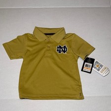 NEW! Under Armour Kids Notre Dame Fighting Irish Baby Polo Shirt 12m Gold Rush