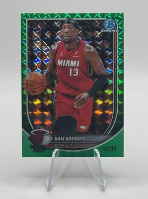 2025-26 Bowman Chrome Bam Adebayo Green Geometric Refractor /99