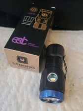 EDC Bright 8LED Flashlight USB Type-C w/ Magnetic Base Diffuser Cap Lampshade 