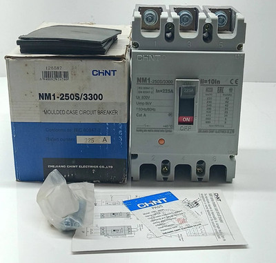 CHINT NM1-250S/3300 MOLDED CASE CIRCUIT BREAKER 3 POLE 225 AMPS