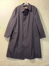 Hart Schaffner Marx Men's 44R Gilmore All Weather Raincoat W/ Removable Warmer