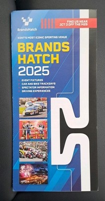 Brands Hatch 2025 Werbeflyer - Events Spielplan, Teackdays, Specator Info