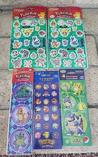 5 VINTAGE New Pokemon Nintendo Collectors Stickers Sandylion, Sticker Time