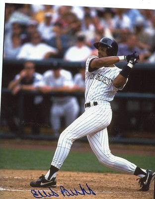 ELLIS BURKS COLORADO ROCKIES SIGNED 8X10 PHOTO | eBay