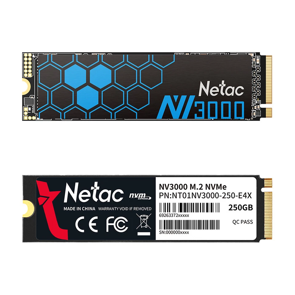 Lote de unidades de estado sólido Netac 2 TB 1 TB 500 GB SSD M.2 NVMe PCIe3.0