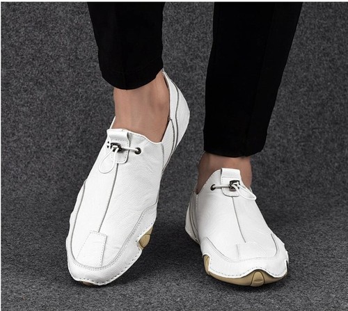 Men's Breathable Sneakers Outdoor Walking Casual Sports Leather Flats Shoes - Picture 20 of 32
