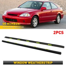 2pcs Door Weather Strip Window Belt Seal Molding Trim For 1996-2000 Honda Civic 2pcs Door Weather Strip Window Belt Seal Molding Trim For 1996-2000 Honda Civic