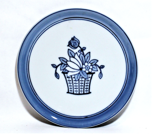 Vintage Tea Pot Trivet PM Bavaria Blue Flower Porcelain Hot Plate - Picture 4 of 8