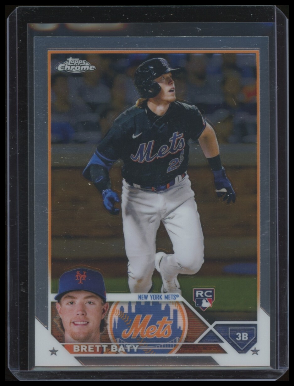 2023 Brett Baty Topps Chrome #204 Rookie Card - Mets