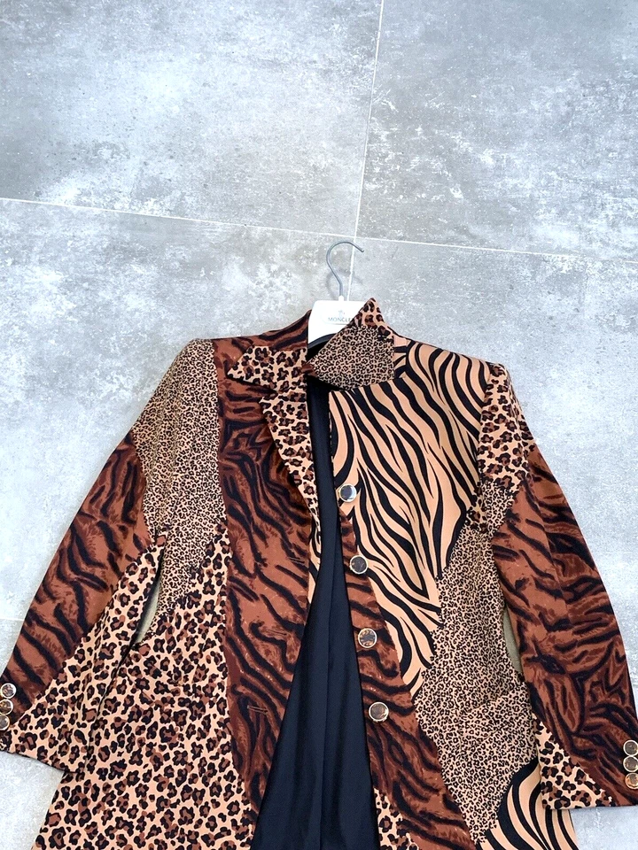Oversized Vintage Women's ESCADA MARGARETHA LEY Leopard Blazer EU 36 UK 8 - 10 S - Image 4 of 4