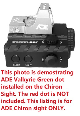 ADE Chiron Flashlight+Green Laser Sight+Mount Plate Works With