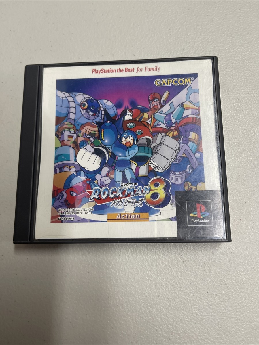 ROCKMAN 8 Metal Heroes Megaman PS1 CAPCOM Sony Playstation From