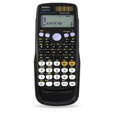 Scientific Calculators Black Math Calculator with 417 Function Solar Battery ...