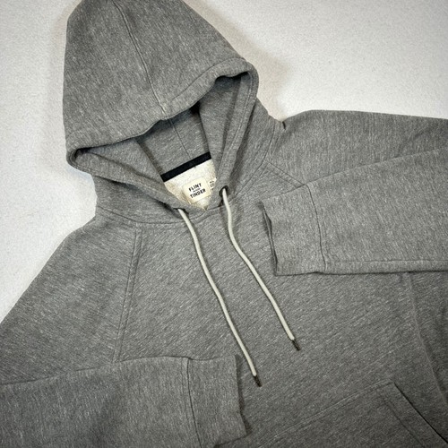 Flint and Tinder Hoodie Men's XL Gray 10 Year Pullover Sweatshirt Made In USA