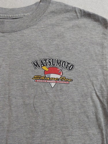 Vintage Matsumoto Shave Ice North Shore Haleiwa Oahu Youth T-Shirt Size L Cotton - Picture 4 of 8