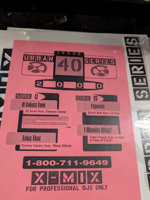 X-mix Urban Series Vinyl Remix Records Volumes 40, 42, 43, 44, And 48 Sealed